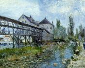 阿尔弗莱德西斯莱 - Provencher's Mill at Moret